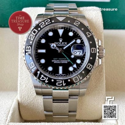 Rolex 116710ln GMT Mater II Greenhand 40 mm. 